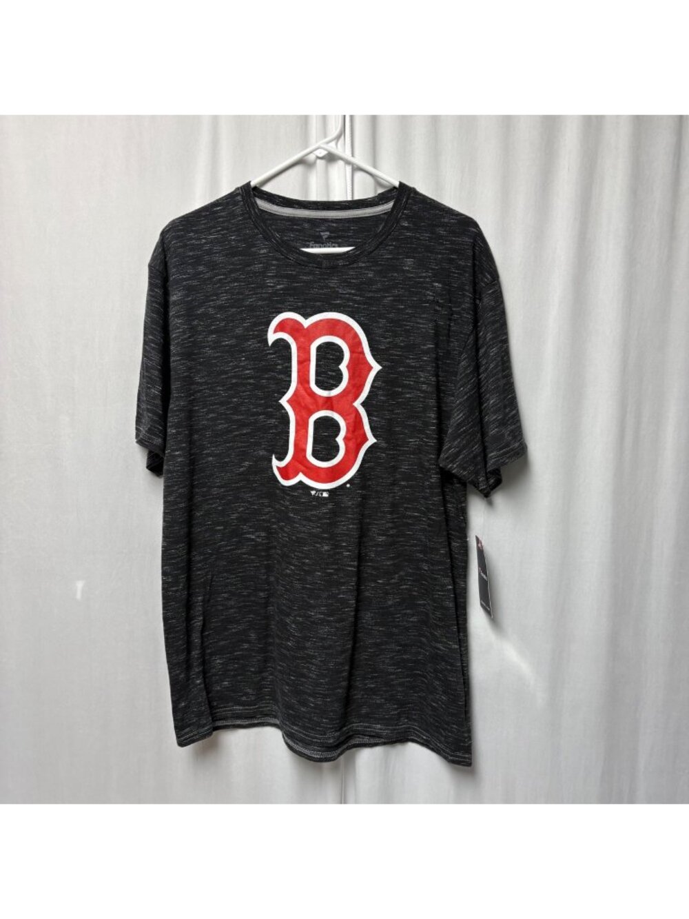 Boston Red Sox Heathered Black T-Shirt Mens Size Large MLB Short Sleeve Tee NEW
